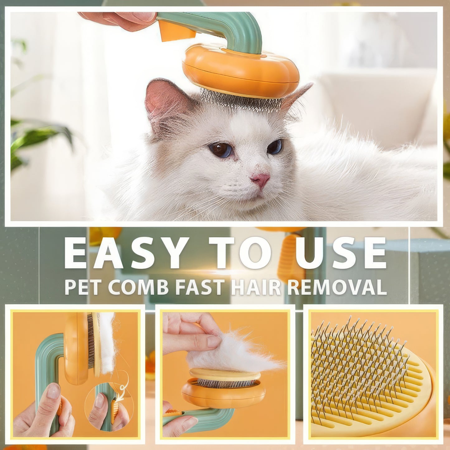 The Purrify™ Self-Cleaning Brush
